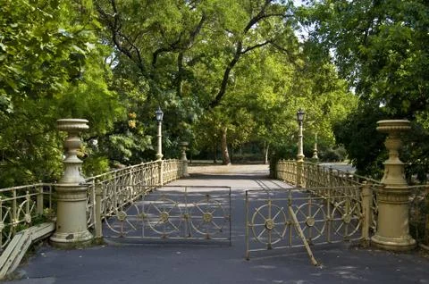 Bridge in a park Stock Photos