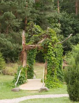 Bridge in park Stock Photos
