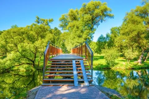 Bridge in the park 写真素材