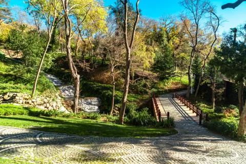 Bridge in Park Stock Photos