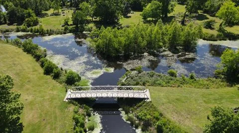 Bridge in the Park Foto stock