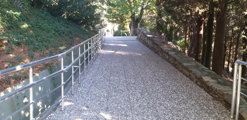 A bridge in a park 스톡 사진