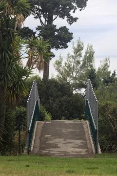 Bridge in a park Stock Photos