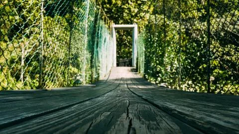 Bridge. Path to exit Stock Photos