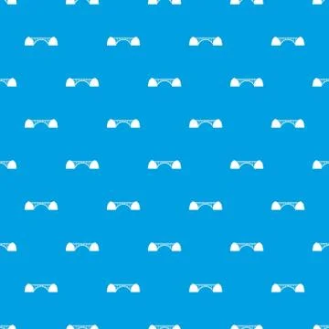 Bridge pattern vector seamless blue 스톡 일러스트