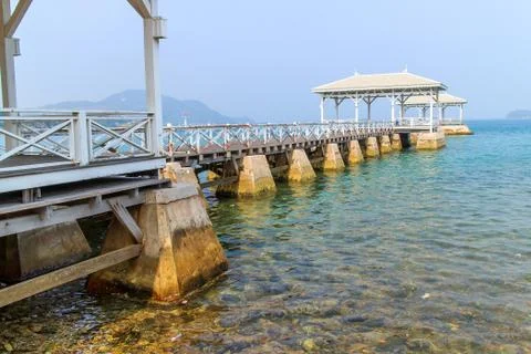 Bridge of pavilion Foto stock