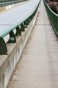 Bridge pedestrian walk Stock Photos