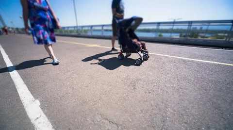 Bridge for pedestrians Stock Footage 40187733