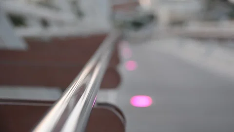 Bridge for pedestrians over the road Variable focus. Can be used as a background Видео 94425289