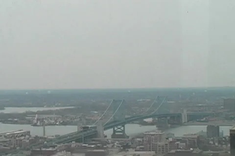 Bridge Philly to Jersey Stock Footage 6905186