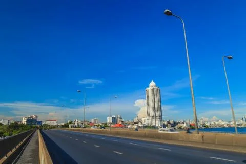 On the bridge. Stock Photos