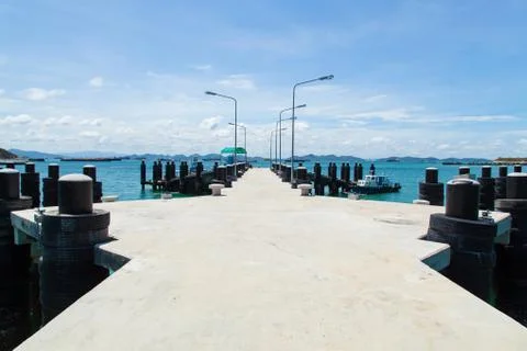 Bridge pier. Stock Photos