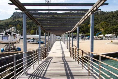 The bridge in the port Stock Photos