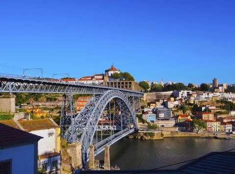 Bridge in porto Stock Photos