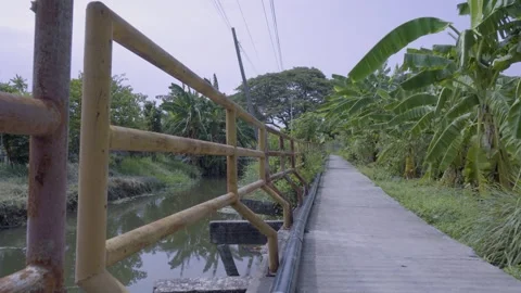 Bridge Railing Side View Video stock 338342894