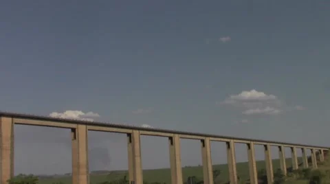 Bridge with railway 스톡 동영상 41204404