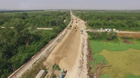 Bridge railway reconstruction Stockbeeldmateriaal 60314998