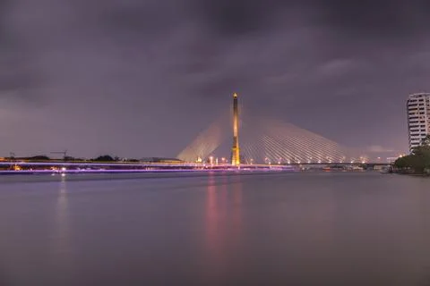 Bridge rama 8. Stock Photos