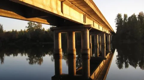 Bridge Reflection Stock Photos