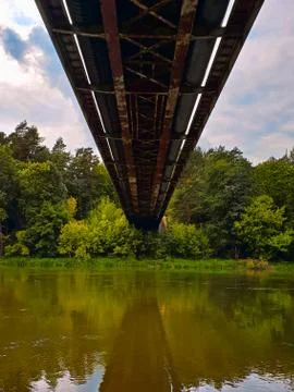 Bridge reflection Stockfoto's