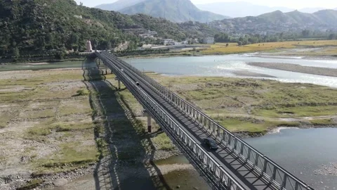 Bridge On Rever in Swat Stock Footage 166209268