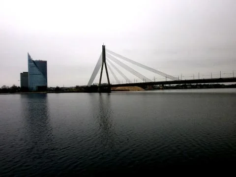 Bridge In Riga.JPG Stock Photos