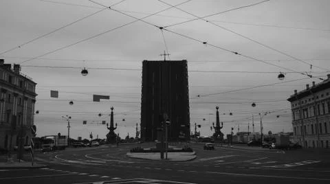 A bridge that rises 스톡 사진