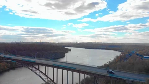 Bridge River And Rocks Stock Footage 164345732