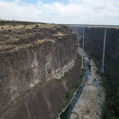 Bridge river canyon Stock Footage 69295230