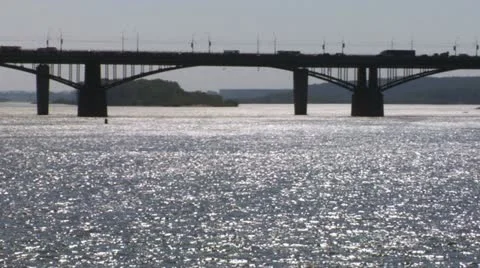 Bridge river Stock Footage 10911983