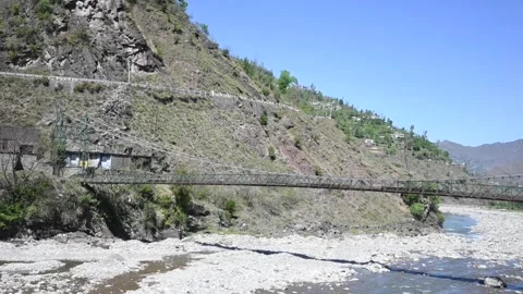 Bridge on a river Video stock 270208945