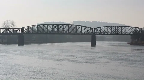 Bridge river HD Stock Footage 35320871