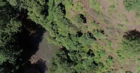 The bridge on river Kikavu which connect Moshi and Arusha Stock Footage 165653831