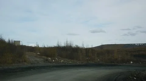 Bridge on the River - Kolyma Stock Footage 12384694