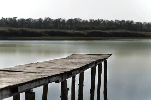 Bridge on the river Stock Photos