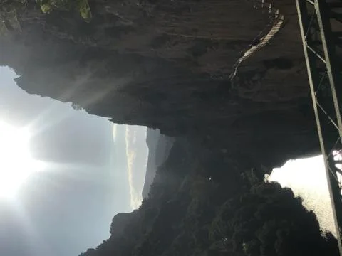 From a bridge to a river Stock Photos