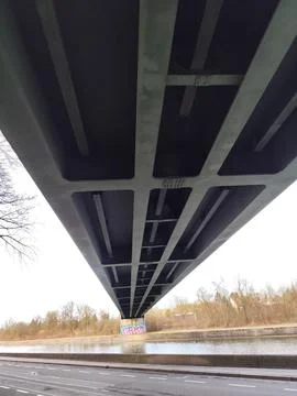 Bridge at the river Stock Photos