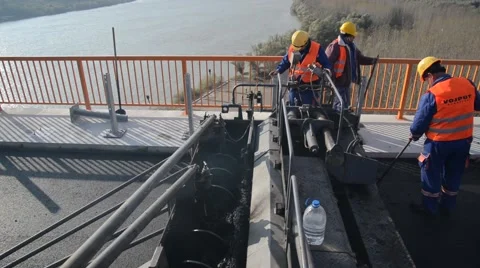 Bridge road reconstruction Видео 47887827