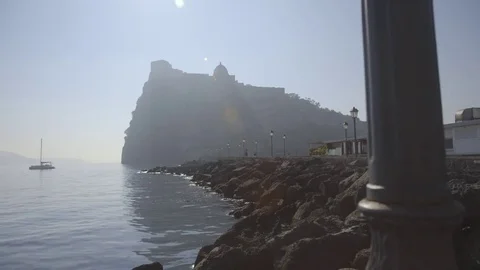 Bridge to the rock Stock Footage 71136234