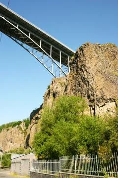 Bridge on rock Stock Photos