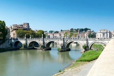 Bridge in Rome Stock Photos
