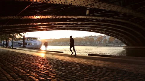 Bridge run Stock Footage 134128919