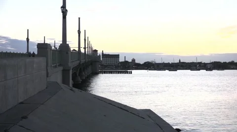Bridge at Saint Augustine Florida Stock Footage 62644186