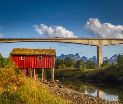 Bridge Saltstraumen Norway Stock Photos