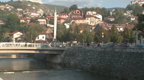 Bridge. Sarajevo Stock Footage 8660923
