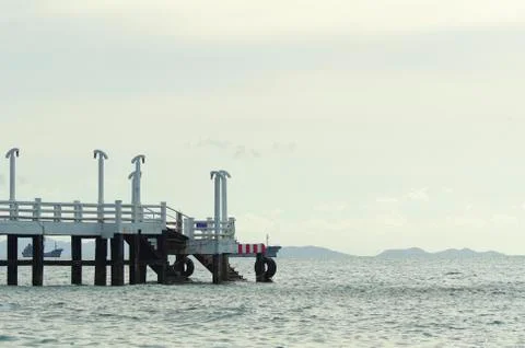 Bridge on sea Stock Photos