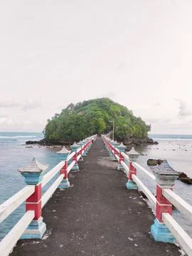 The bridge on the sea Foto stock