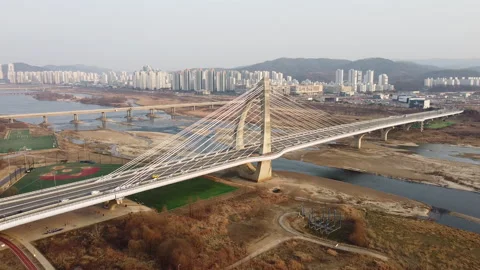 Bridge in Sejong city Video stock 147639150