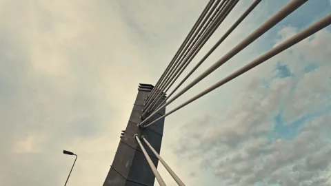 Bridge, shrouds Video stock 305455608