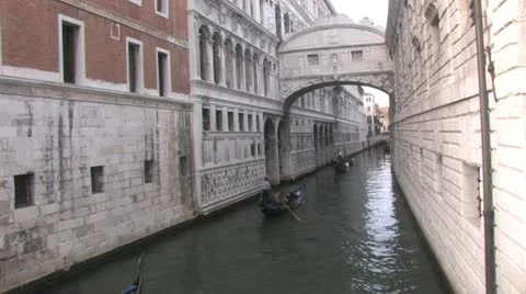Bridge of Sights in Venice Stock Footage 12675584